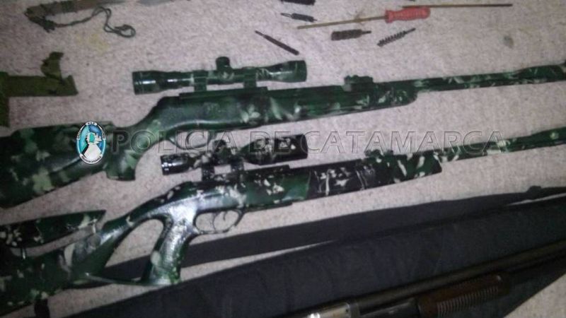 Secuestran varias armas de fuego en Santa Rosa