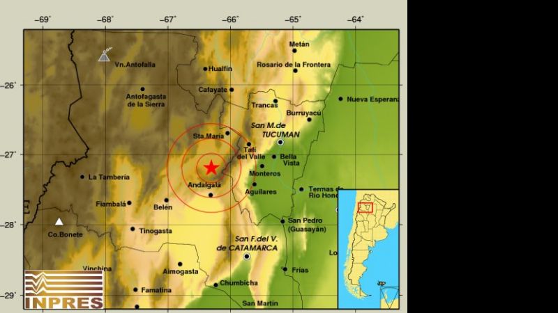 En las últimas diez horas, Catamarca tembló cuatro veces