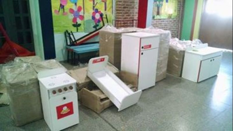 Nuevos rincones de juegos en jardines de escuelas municipales de Valle Viejo