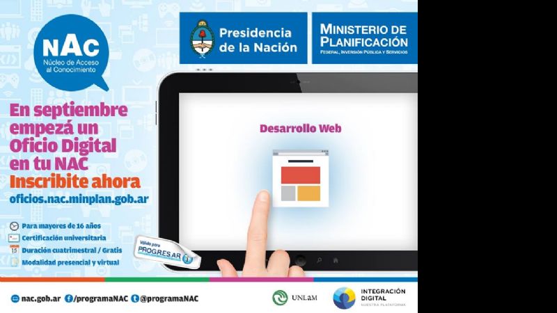 Últimos días para inscribirse a los cursos gratuitos en el NAC