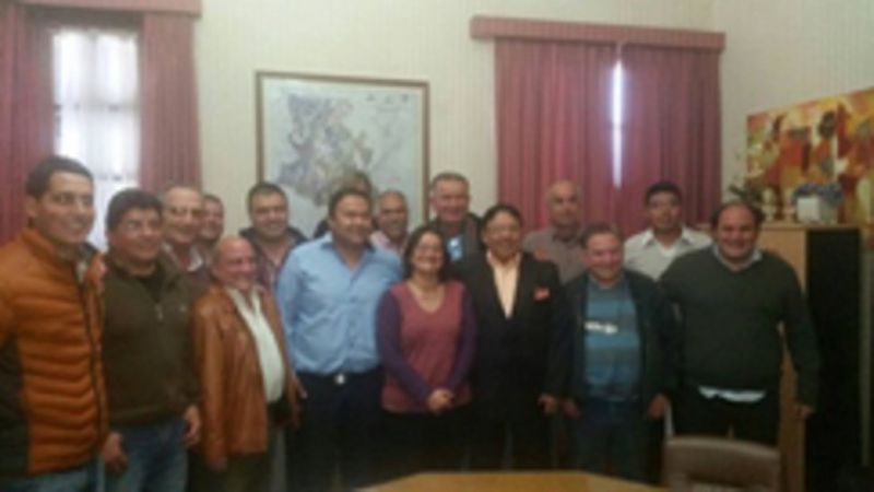 Dirigentes andalgalenses se reunieron con Lucía en Casa de Gobierno