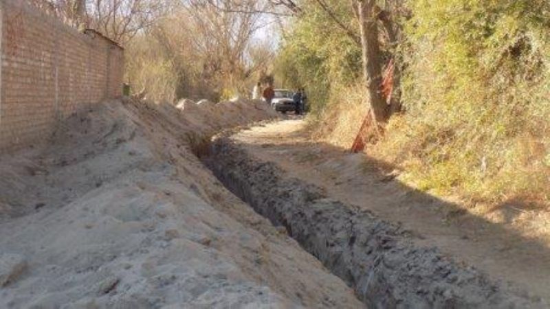 Amplían la red cloacal en El Recreo