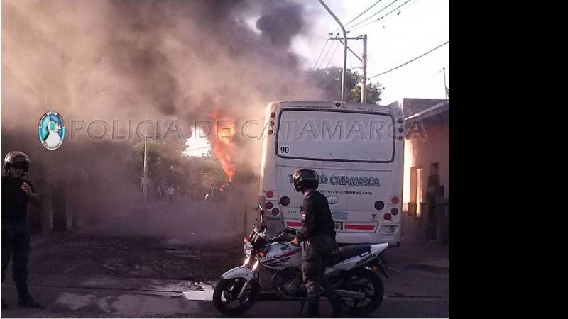 Se incendió un colectivo