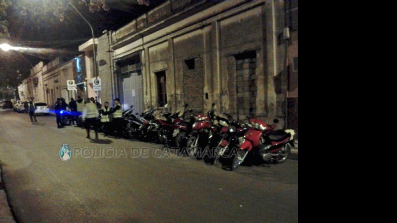 Un total de 40 motos secuestradas y personas violentas arrestadas
