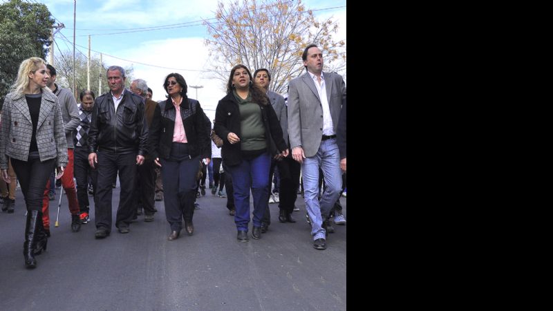 Corpacci junto a la intendenta Soria recorrieron obras de Valle Viejo