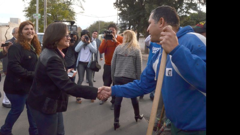 Corpacci junto a la intendenta Soria recorrieron obras de Valle Viejo