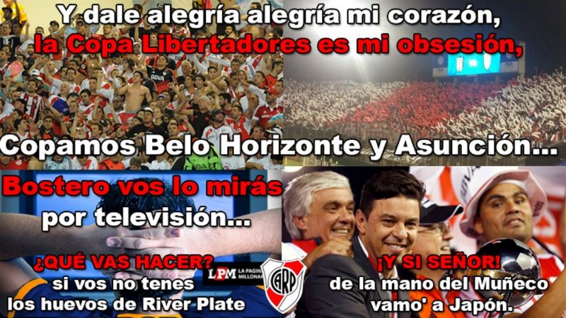 El festejo River “Campeón de América”, con dedicatoria a Boca