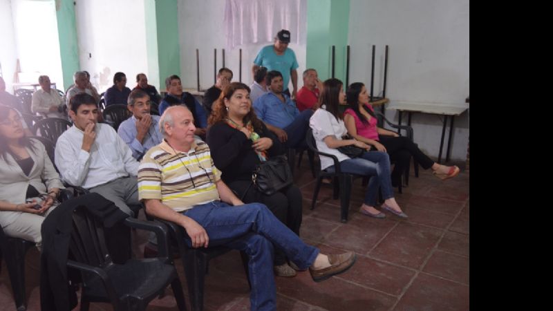 Natalia Soria en la asunción de autoridades del SOEM Valle Viejo