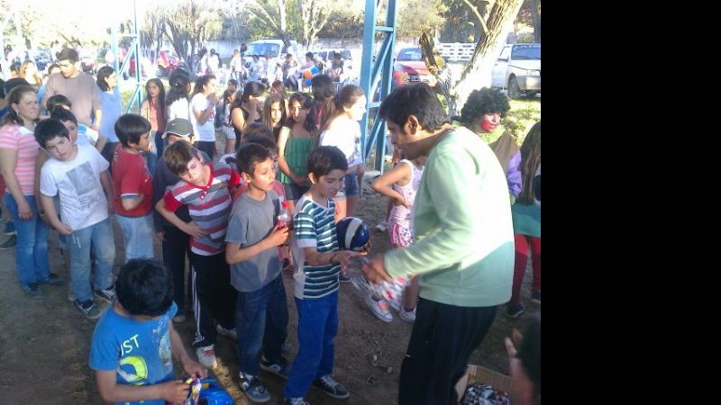 En Guayamba, los niños también celebraron