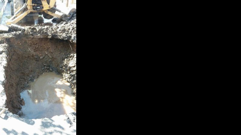 Finalizan trabajos de reparación de caños de agua