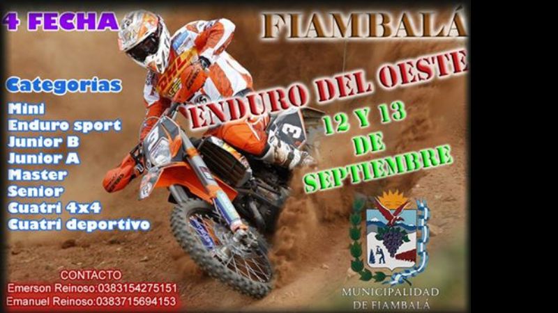 El enduro del Oeste se corre en Fiambalá