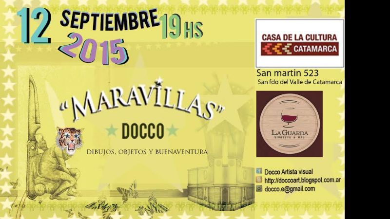 Inaugura “Maravillas”, muestra del artista bonaerense Emmanuel Docco