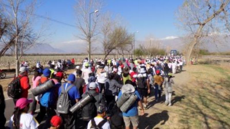Peregrinos santamarianos ya están en territorio salteño