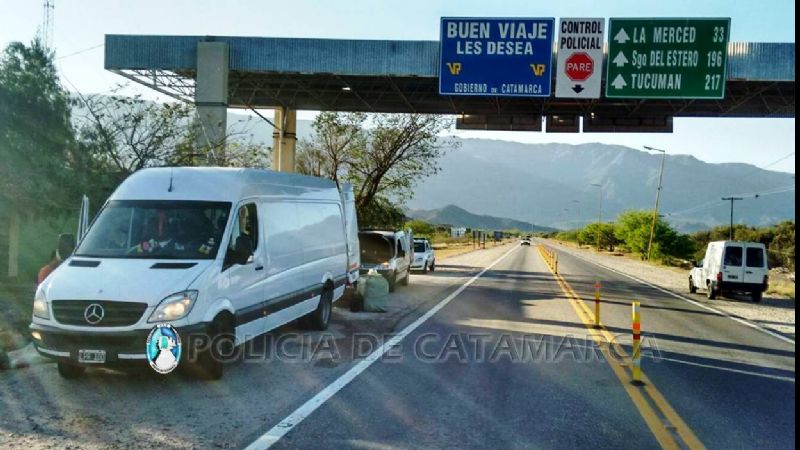 Secuestran mercadería en el puesto caminero El Portezuelo