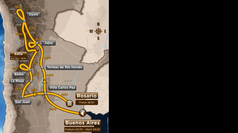 Se presentó el recorrido definitivo del Dakar 2016