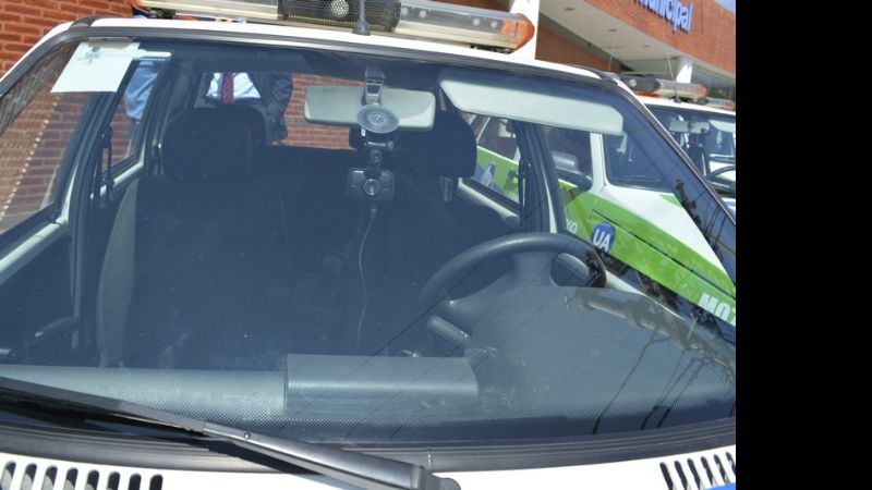 Móviles de la Guardia Urbana con cámaras de seguridad