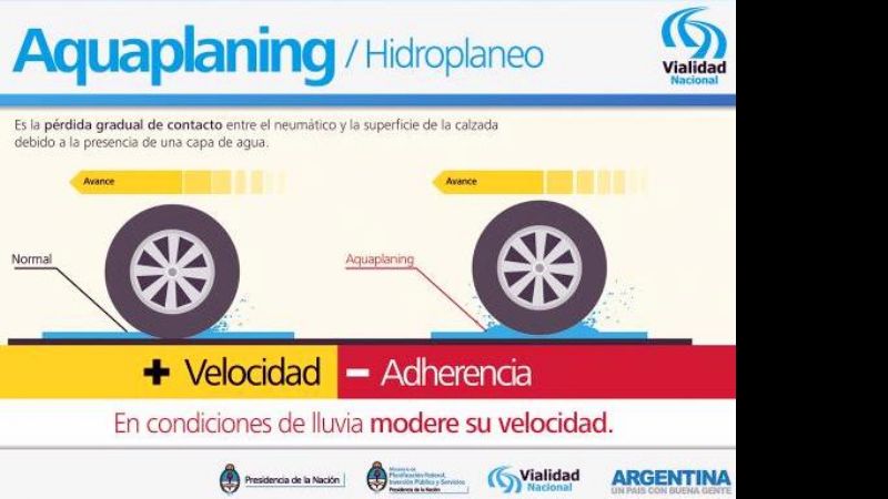 Tránsito normal, con precaución por calzadas húmedas