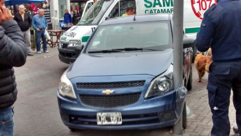 Accidente en pleno centro