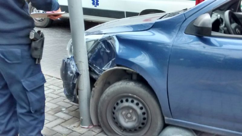 Accidente en pleno centro