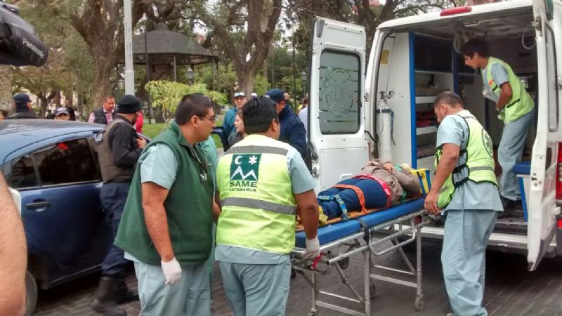 Accidente en pleno centro