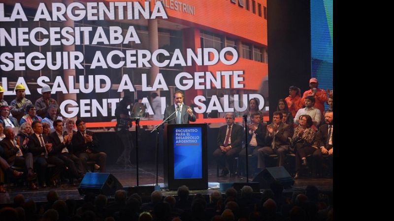 Corpacci en la presentación del Plan de Gobierno de Scioli