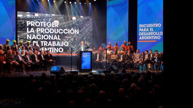 Corpacci en la presentación del Plan de Gobierno de Scioli