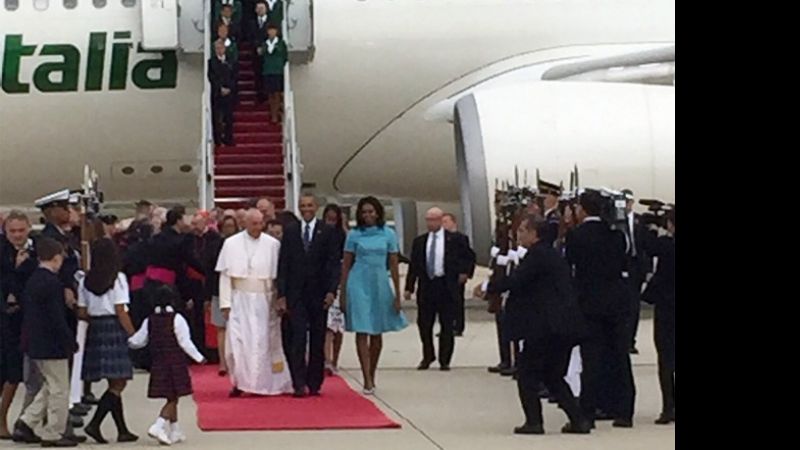 Francisco llegó a Estados Unidos y fue recibido por Barack Obama