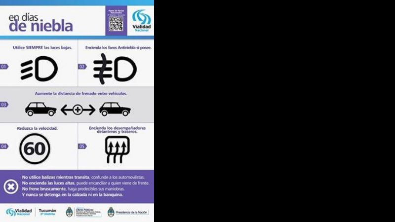 Mantienen prevenciones por presencia de niebla las rutas