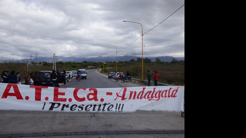 En Andalgalá, ATECA cortó la ruta