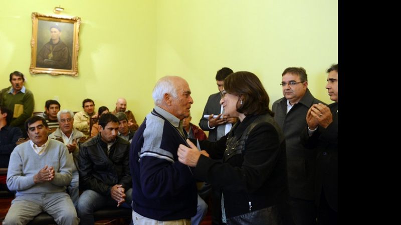 Lucía entregó importantes créditos a emprendedores