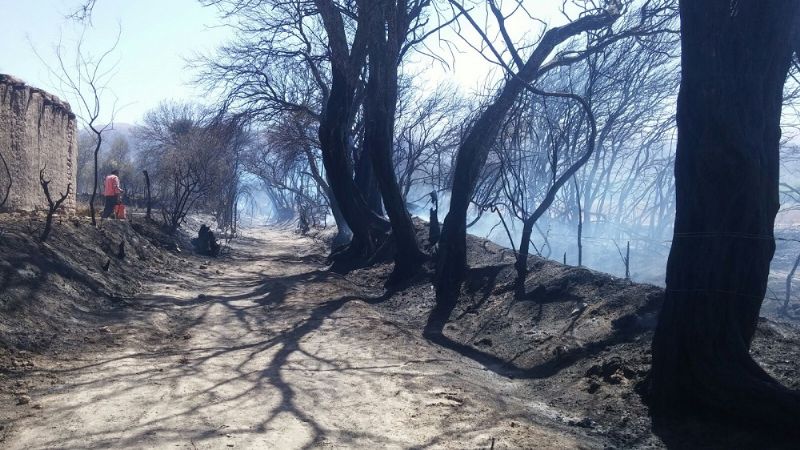 Bomberos salvaron una vivienda tras un incendio en El Cerrito
