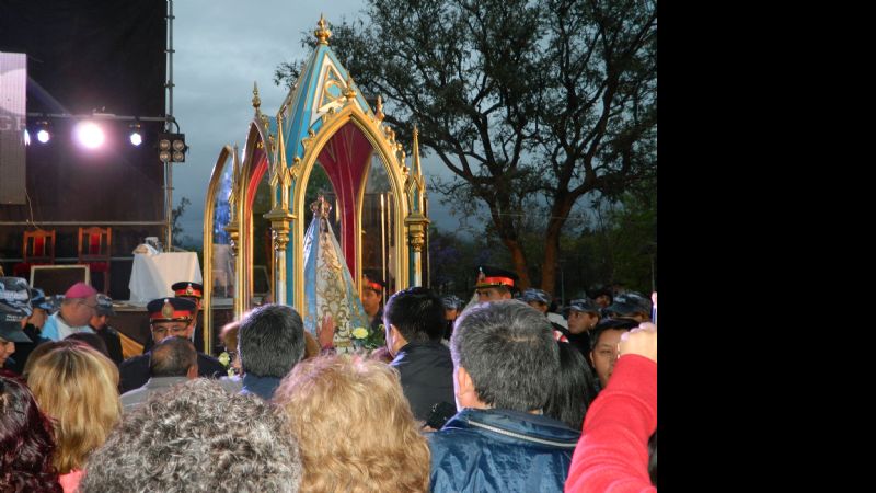 La imagen auténtica de la Virgen del Valle engalanó a Choya
