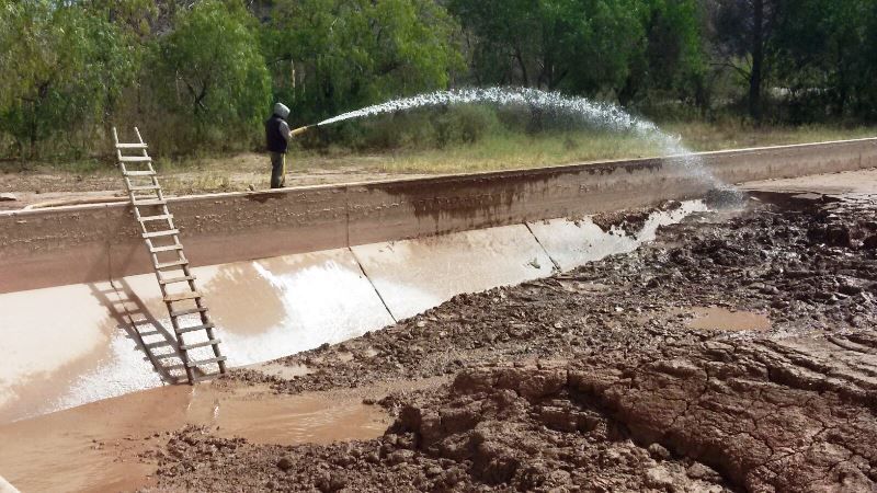 Trabajan en Tinogasta para mejorar y optimizar el servicio de agua potable