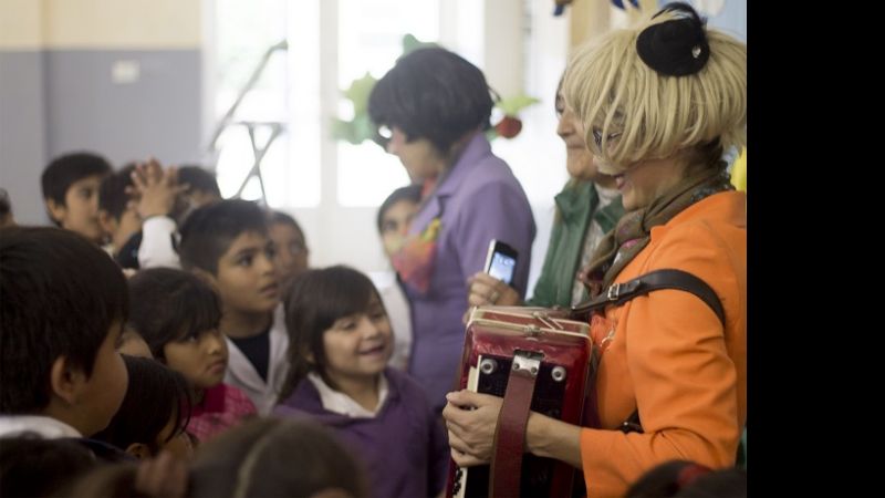 "Minplaneras" entretuvo a los chicos de la escuela Nº196