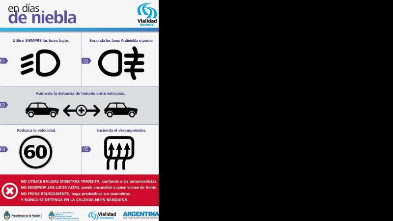 Normal transitabilidad en las rutas nacionales