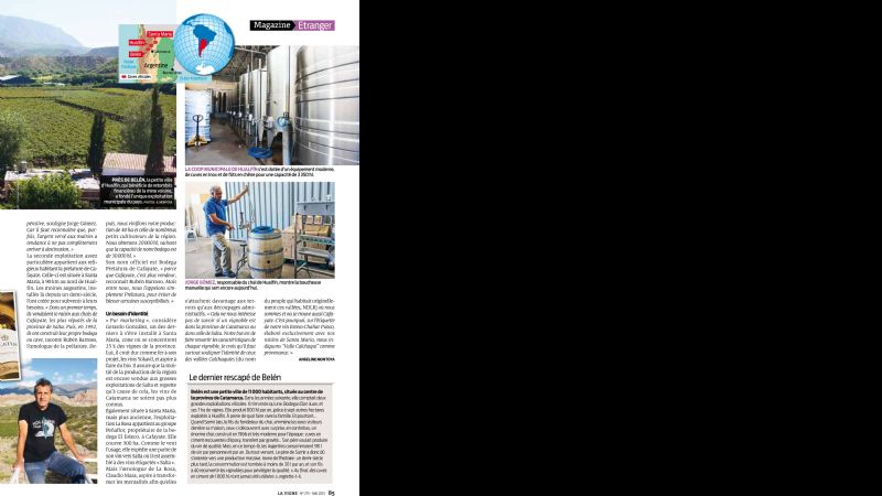 Tres revistas europeas promocionan el turismo enológico de Catamarca