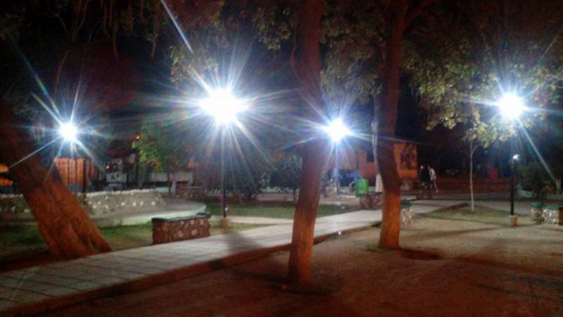 Nueva luminaria en la Plaza San Isidro