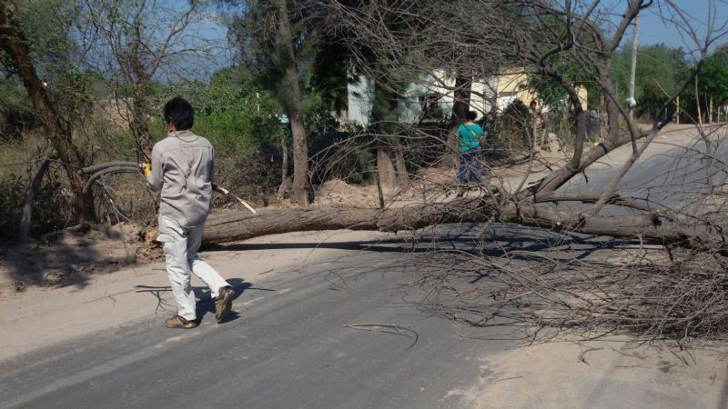 Ráfagas de 70 km/h en una jornada para el olvido