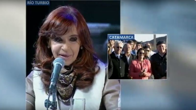 Lucía inauguró junto a Cristina el tramo El Eje-Las Cuevas de la Ruta 40