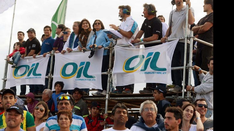 Lucía Corpacci con Raúl Jalil estuvieron en el Rally Cross