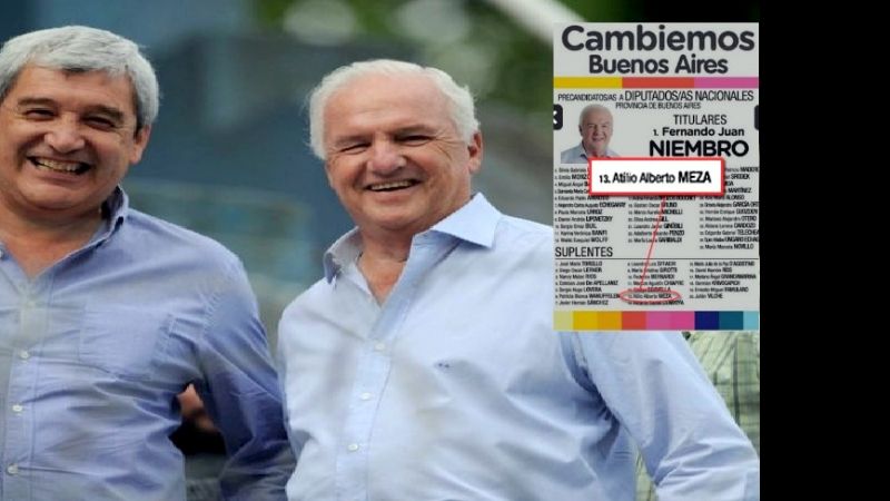 Meza, el socio de Niembro, también es candidato de Cambiemos