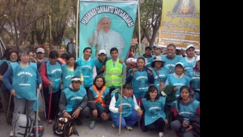 Peregrinos rumbo a Salta