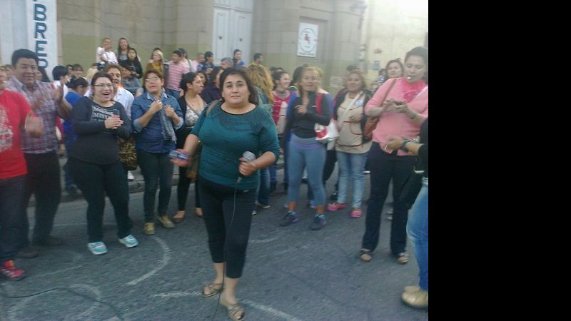 Docentes se manifestaron en la Legislatura