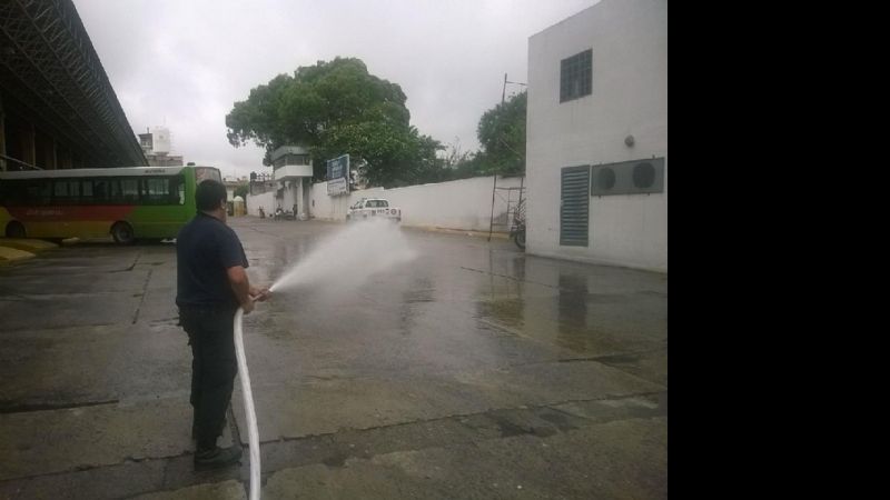 Verificaron los sistemas contra incendios en la Terminal de Ómnibus