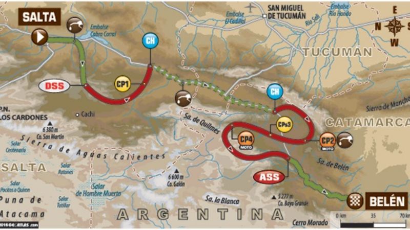 El Dakar, en el “descanso” previo, antes de llegar a Belén, Catamarca