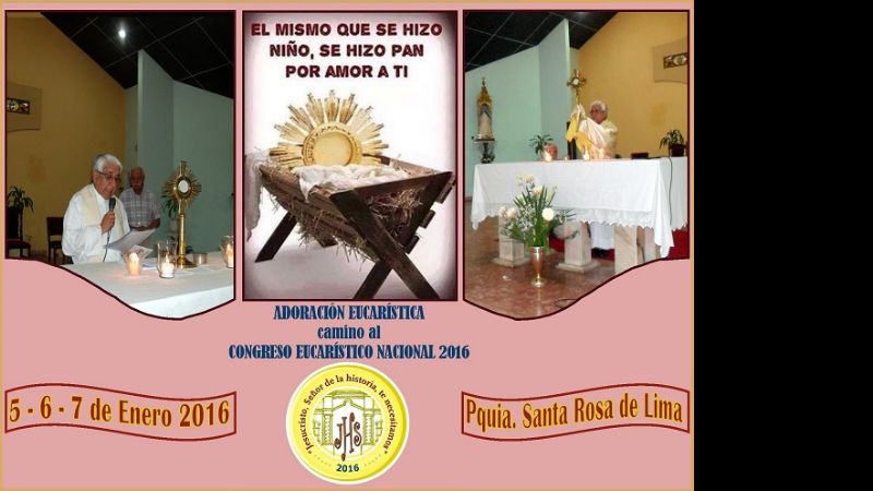 Triduo como preparación para el Congreso Eucarístico Nacional