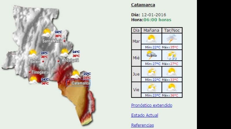 Emiten alerta para el Este catamarqueño