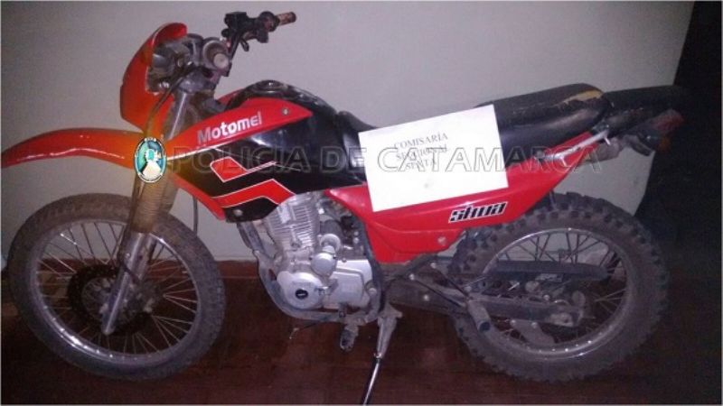 Secuestran moto abandonada