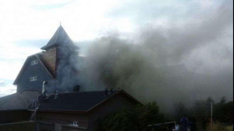 Se incendió parte del hotel de los Kirchner en El Calafate