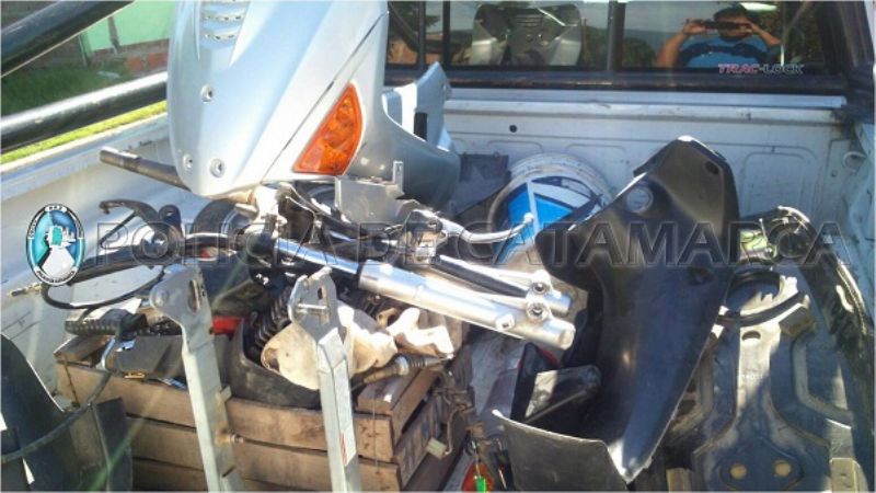 Secuestran motopartes